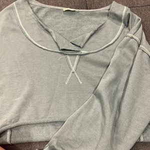 Free people cropped pullover